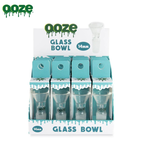 OOZE GLASS BOWL 14MM MALE 12CT/DISPLAY